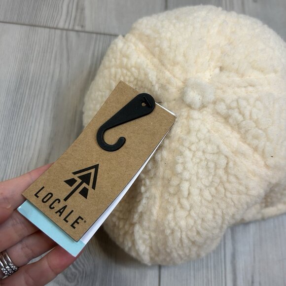 NWT Locale Outdoor “Take A Hike” Sherpa Baseball Hat Cap Cream Adjustable - Picture 3 of 8